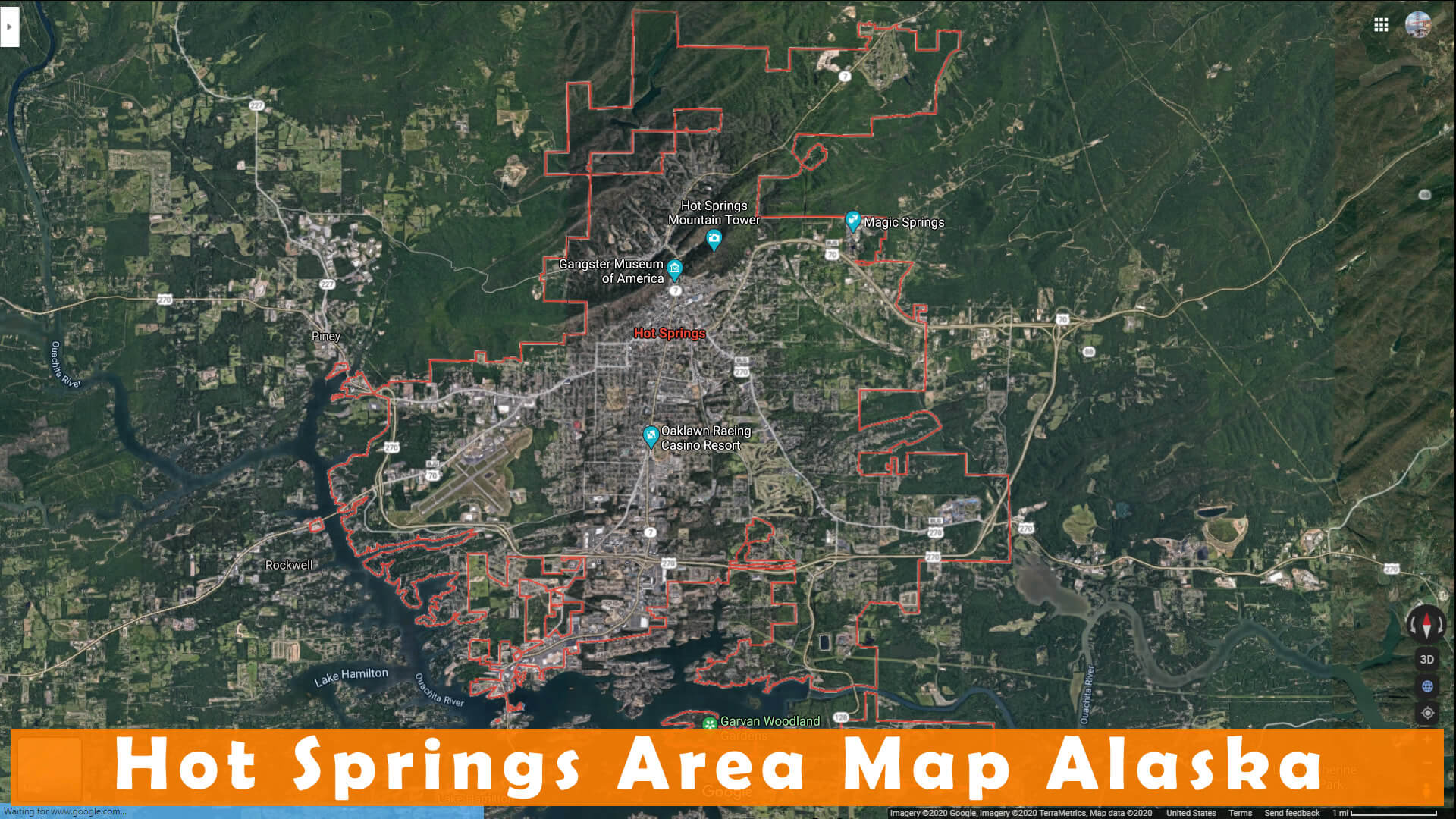 Hot Springs Area Map Alaska